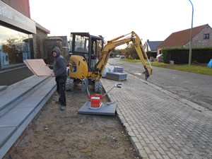 plaatsen megategels als traptredes